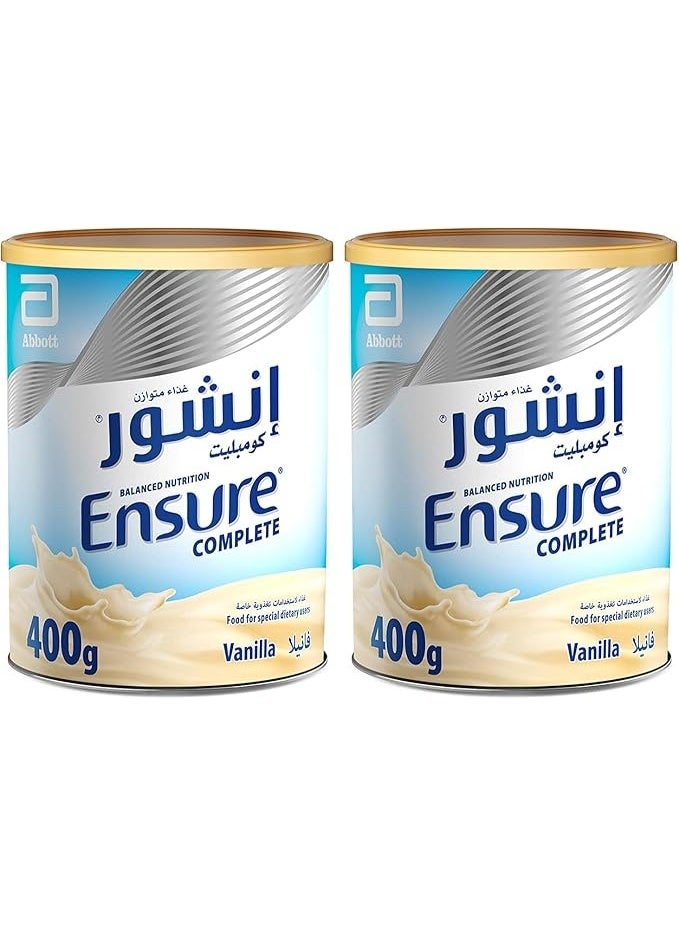 مسحوق إنشور كومبليت، 400 غرام (عبوة من قطعتين)